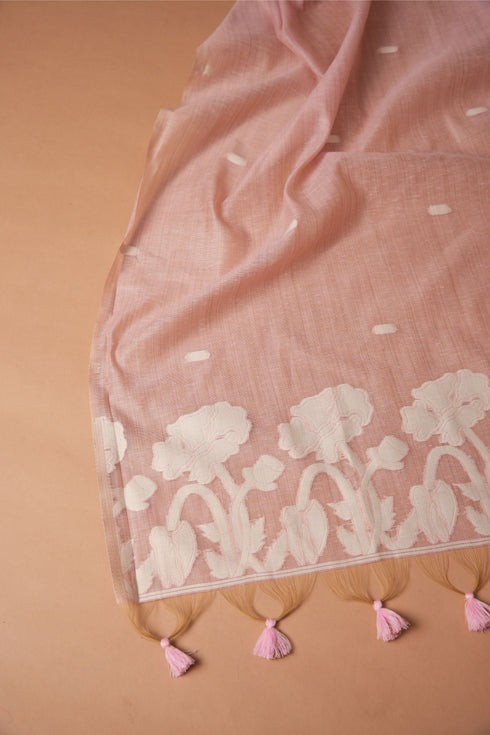 Classic Cloth Pink Cotton Unstitched Suit Set